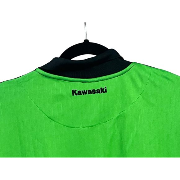 Kawasaki Short Sleeve Polo Golf Shirt Size 3X Motorcycle Dirt Bike Green Casual - Picture 6 of 6